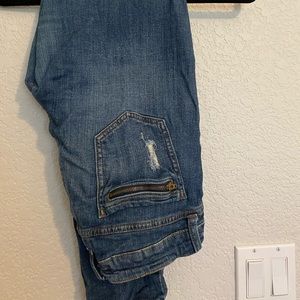 Low rise skinny ankle jeans